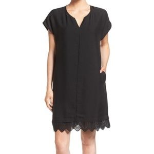 Madewell Caitlyn black shift dress